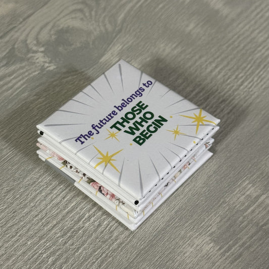 2x2 Inspirational Magnet — Set of 4 | Seasons of Inspiration: September Beginnings | Hand-Pressed, Durable, Original Design