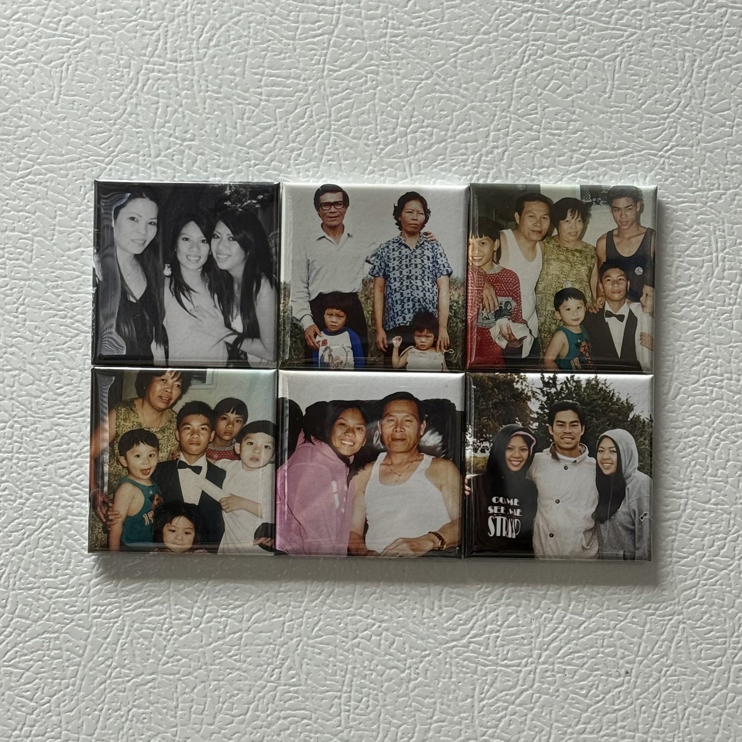 2x2 Custom Photo Magnet — Set of 6 | Hand-Pressed, Durable, Personalized Photo Gift